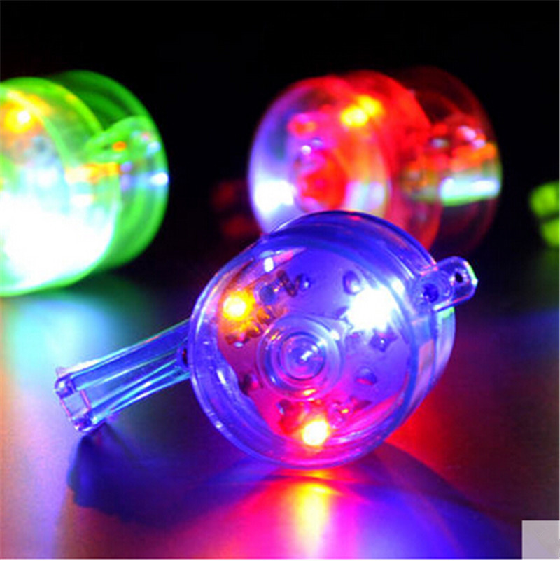 Wholesale Hot 6*3cm Multi Color LED Flashing Whistle Blinking Bar