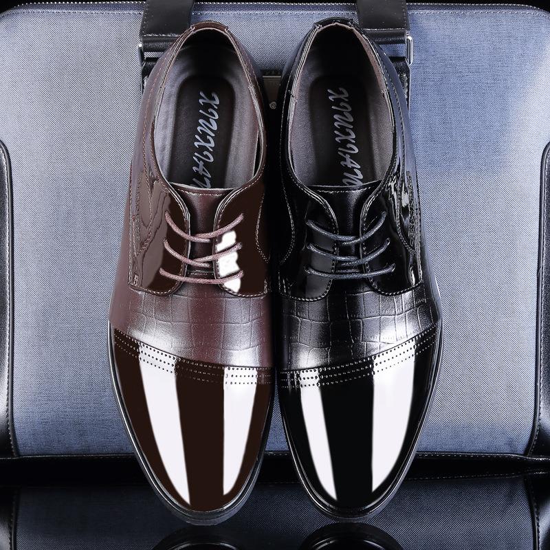 2015 Fashion Business Bright Boots Summer Cool Winter Warm Men Leather Shoes Men s Flats Shoes