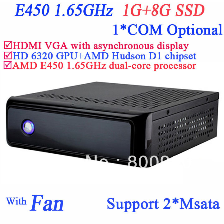    AMD E450 1.65  1    8  SSD AMD Hudson D1  AMD Radeon HD6310 / HD6320    linux 