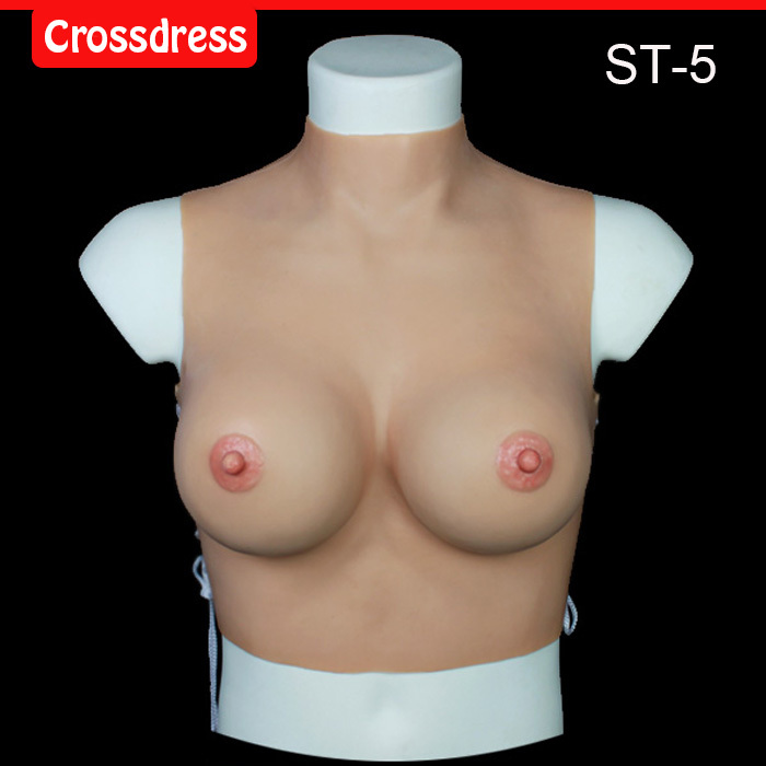 ST-5 Top quality silicone breast forms for men fake breast costume crossdresser huge breast forms silicone breast enhancers