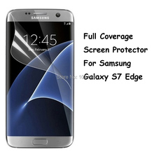 New Full Coverage Clear Soft TPU Film Screen Protector For Samsung Galaxy S7 Edge G9350, Cover Curved Parts (Not Tempered Glass)