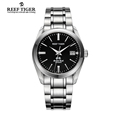 Reef Tiger RT Swiss Brand Dress Business Watches for Men Automatic Watch Stainless Steel Waterproof Watch