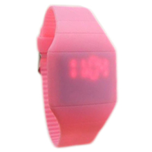 Fashion Classical Colorful Jelly Ultra Thin LED Silicone Sport Wrist Watch Top Quality 10 Colors
