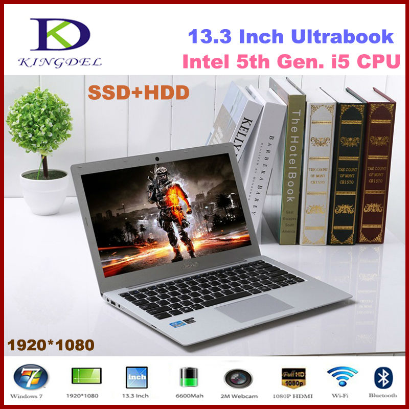 13 3 Full HD 1920 1080 Screen Core i5 Laptop Computer 8GB DDR3 64GB SSD 500GB