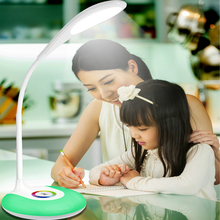 Touch Switch RGB color LED book Light Desk Lamp Reading book reading light Rechargeable Eyes Protecting led color change