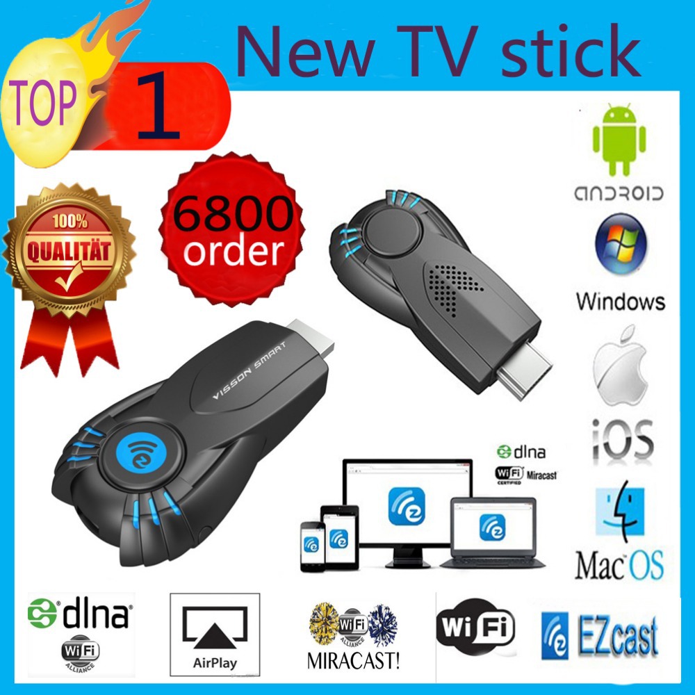Vensmile V5ii Best Smart TV Stick Ezcast Miracast Dongle DLNA Airplay MirrorOP For IOS Andriod OS
