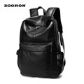 Wholesale Man Backpack 2017 Men Bags Leather Shoulder Bag Black Casual Travel Backpacks Waterproof Big Mochilas
