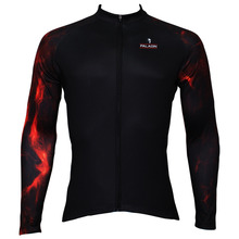 2016 New Lavas Men Personality Long Sleeve Cycling Jersey Breathable Black Bike Shirts Polyester Ropa Ciclismo Size S-6XL