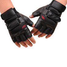 Weight Lifting Leather Padded Gym Training Exercise Fitness Sport Biking Gloves