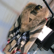 2016 New Fashion Winter Coat Women Genuine Natural Fox Fur Collar Coats Long Sweater Real Fur Jacket Female Overcoat Mex Mink