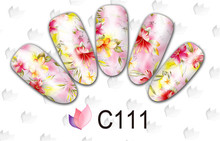 1sheet Nail Art Decorations Full Cover Water Transfer Foil Nail Sticker Decal Manicure Beauty Wraps Styling