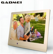 New 8 inch Fashion HD Metal Digital Photo Frame, Ultra Slim , Clock & Calendar function, MP3 & Video Player, Best Gift