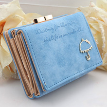 TONY SHOP Good Quality 2015 New Fashion Women Wallet Leather Button Clutch Short Purse Bag 10