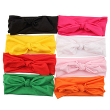 New Baby Toddler Girl Kids Bunny Rabbit Bow Knot Turban Head Hair Band Head Wrap BB