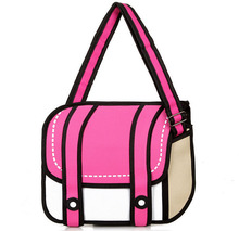 Wholesale Nylon 3D Cartoons Bag High Quality Camera Bag Women Shoulder Handbag 50PCS lot