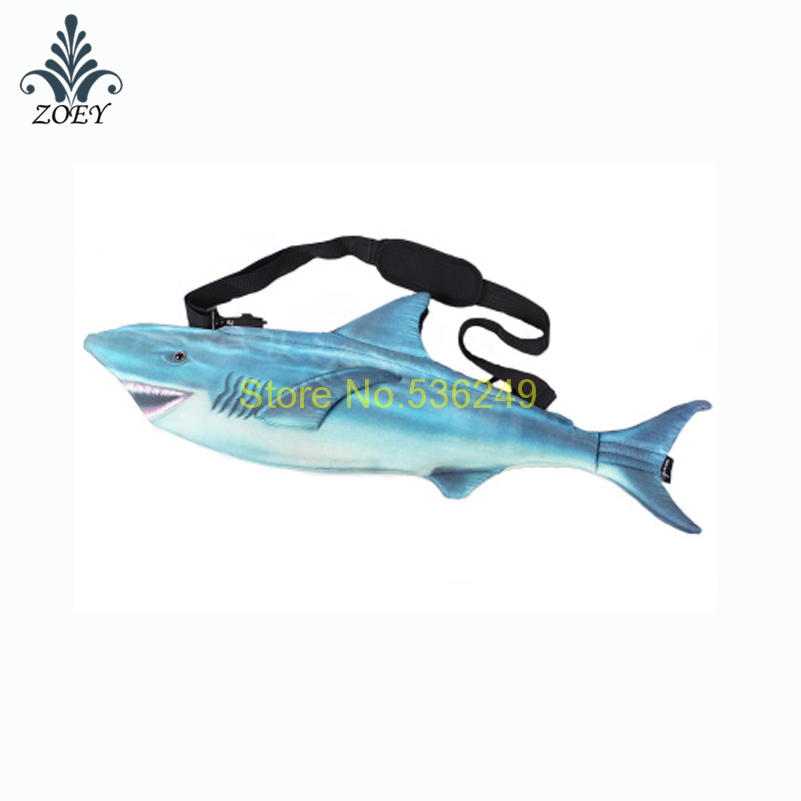 Shark Bag Colorful Seafish Messenger Bag Creative 3D Fish Sling Bag