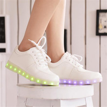 Led shoes for adults women casual canvas shoes 2016