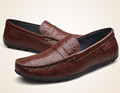 Loafers Homme Mens Shoes Fashion Men s Loafers Genuine Leather Man Shoes Casual Flats