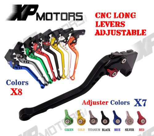 CNC Long Brake Clutch Levers For Triumph Speed Triple 675 Street Triple R Daytona 675