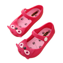 Mini Melissa brand kids Sandals 2015 New Plain rain boots For girl Summer Jelly Little Children