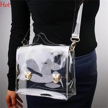 Outdoor PVC Transparent Bags Women Shoulder Box Bag Waterproof Crossbody Women Messenger Bags Clear Phone Clutch Bags SV016244