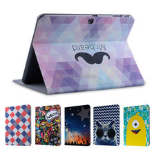 cases for samsung galaxy tab 4 10.1 T530 leather case cover cartoon cute tablet accessories free shipping + screen protector