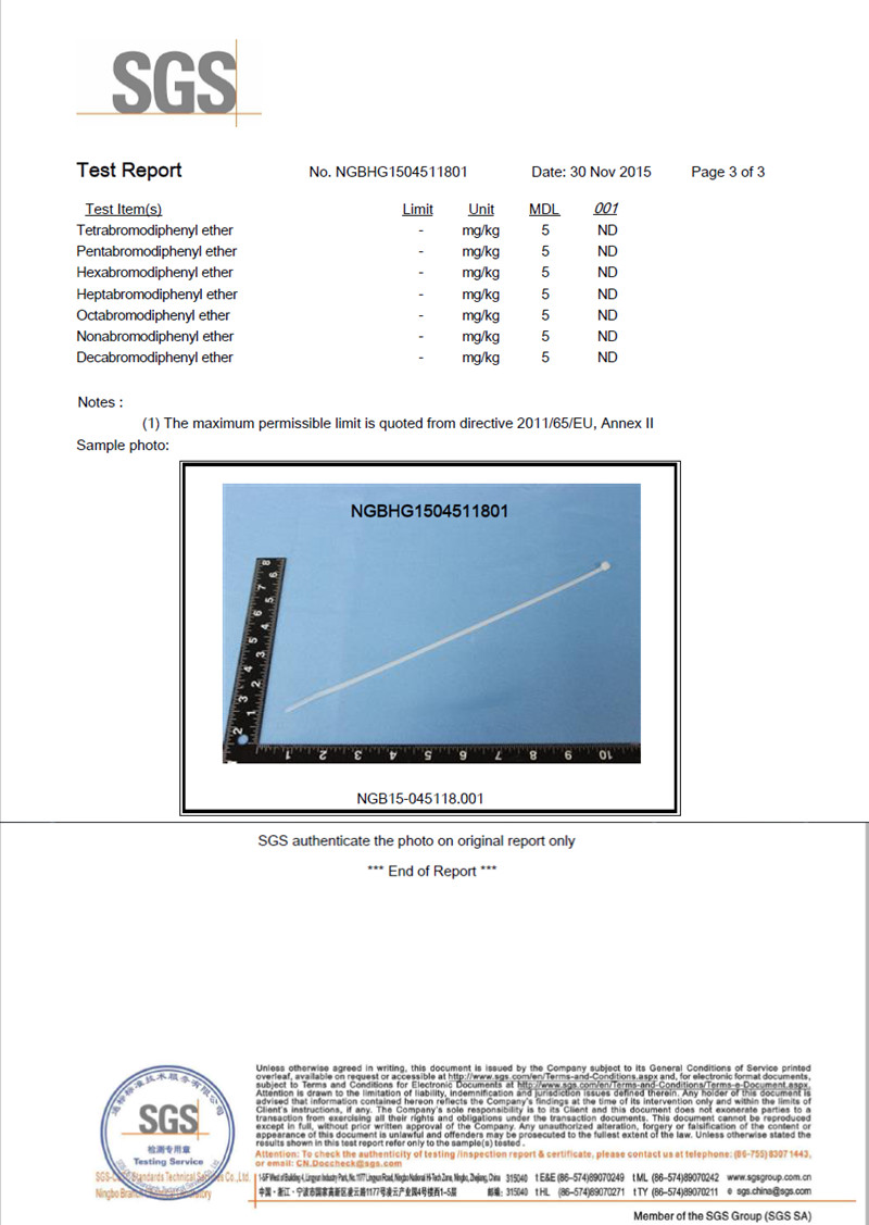 Description Picture 5 of item250Pcs/pack 8*500mm high quality width 5.2mm Black Color Factory Standard Self-locking Plastic Nylon Cable Ties,Wire Zip Tie