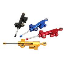 CNC Motorcycle Street Bike Steering Damper Stabilizer Adjustable For Honda Yamaha Suzuki Kawasaki Ducatti Black Red Blue Gold