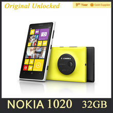Original Nokia Lumia 1020 Mobile Phone 41.0MP 4.5”inch HD Dual Core 2GB RAM 32GB ROM Windows phone 8 Unlocked Phone