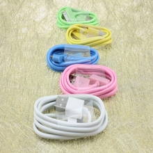 10 color 1m USB Sync Data Charging Charger Cable Cord for iPhone 3GS 4 4S 4G