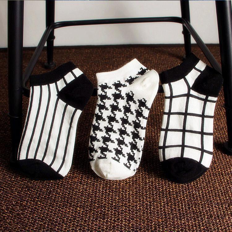 2016 Special Offer Direct Selling Plaid The New Ship Cotton Socks Wholesale Korean font b Chequered