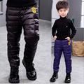 2016 NEW winter windproof pants children fashion worm plus velvet down trousers retail cotton pants for