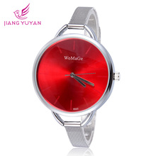 2015 New Bracelet Watch Women Fashion Big Dial Steel Watch Band Luxury Ladies Watch