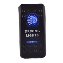 2016 Newest Waterproof Bar Carling Rocker Toggle Switch Blue LED Driving Light Car Auto Rocker Switch Drop Shipping