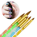 5Pcs set Nail Art Brush Tools Set Acrylic UV Gel Builder Painting Drawing Brushes Pens Cuticle