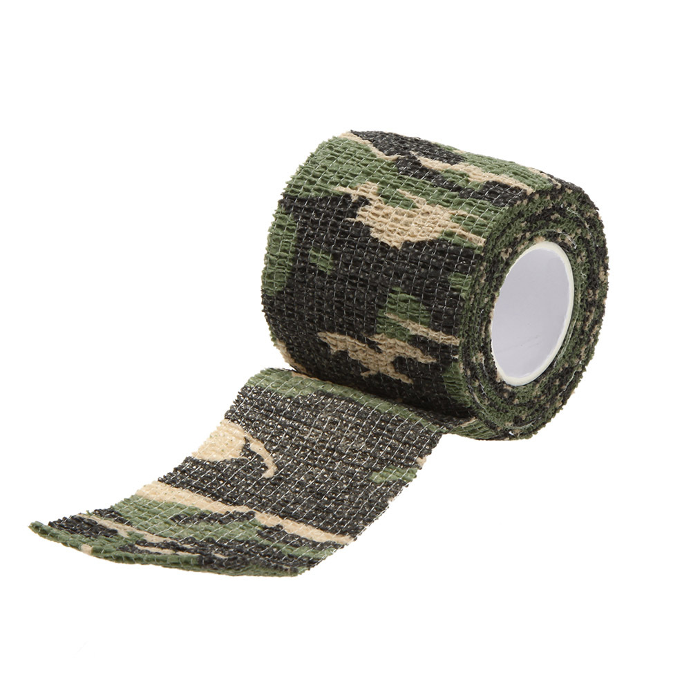 Stretchable Army Bandage Camouflage Tape Gun Rifle Stealth Wrap Desert Shooting Hunting Tactical Tapes 5CMx4 5M