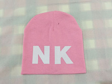 13 colors kids hats 2015 Letter NK print boys girls hat cotton warm knitting skullies beanies
