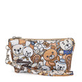 Lovely Bear Coin Purse Women Trendy Print Durable Fabric Zipper Hand held Bag Fashion Casual Cell