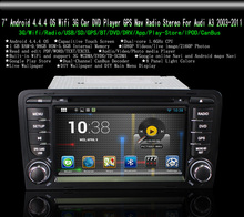 7″ Android 4.2.2 OS Wifi 3G Car DVD Player GPS Nav Radio Stereo For Audi A3 2003-2011 Free Shipping