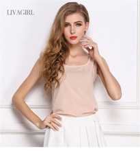 Summer style Multiple Women Tank Tops Brand Good Quality Women Chiffon Sleeveless Tshirt Female Shirt blouse Blusas Femininas