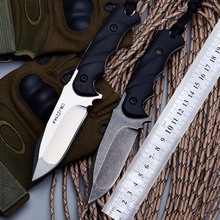 Fox Tactical Knife D2 Two Colour Hunting knives Camping Survival Knife Combat Knife With G10 Handle ,Free Shipping