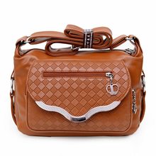 2015 women messenger bags leather handbag mid-age models shoulder bag crossbody mom handbags popular bag ladies MU179