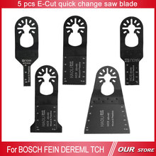 5 unids 10 – 65 mm de cambio rápido estándar herramienta oscilante hoja de sierra para herramienta eléctrica de múltiples funciones como TCH FEIN dremel, envío gratis