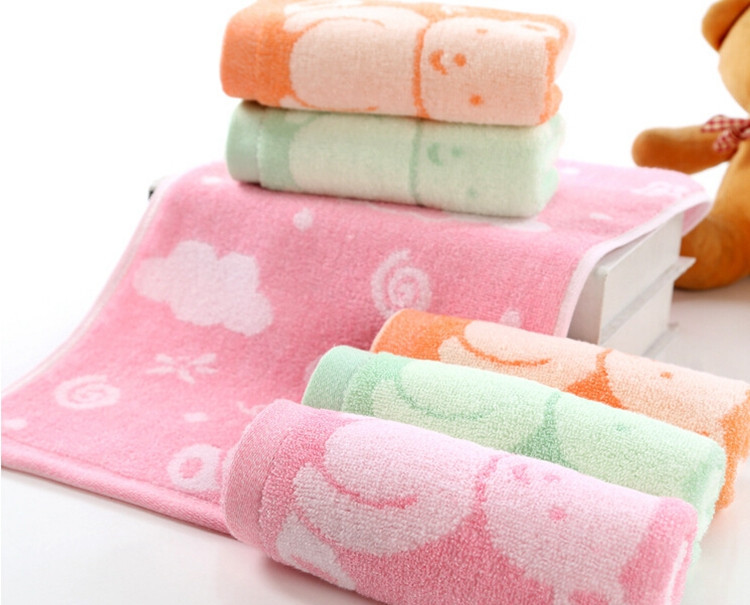 3pcslot 2550cm Baby Face Towel Kids Children Baby Bath Towel Toalha De Banho Cute Cartoon Towel Set Bathroom Product Girls Boy (2)