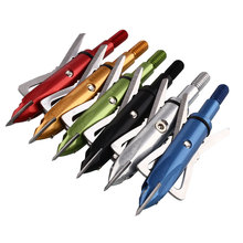 6pcs Stainless Steel Hunting Arrow Heads Points Broadhead 100 Grain Compound archery broadheads Shooting Long Bow
