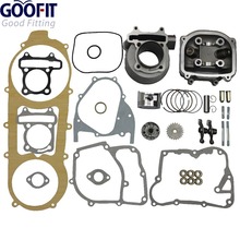 GOOFIT 2016 High Performance 57.4mm Bore Scooter 150cc Gy6 Engine Rebuild Kit Cylinder Kit Cylinder Head Chinese Group-4