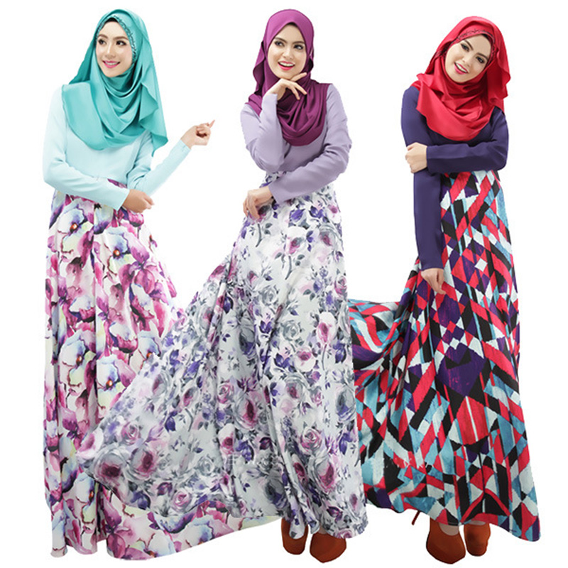 aliexpress buy 2015 new muslim abaya dress xl floral print plus size islamic maxi aliexpress buy 2015 new muslim abaya dress xl floral print plus size islamic maxi