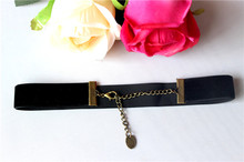 2pcs NEW FASHION EUROPEAN STYLE BLACK VELVET CHOKER NECKLACE TWO SIZE 10MM 20MM