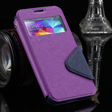 S4 Cases Luxury View Window Flip Leather Phones Case For Samsung Galaxy S4 I9500 SIV Card