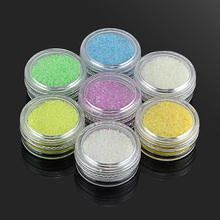 7 Colors Luxury Mini Fluorite Small gravel Nail Art Decorations Circle Beed DIY 3D Decoration Nail Art Free Shipping